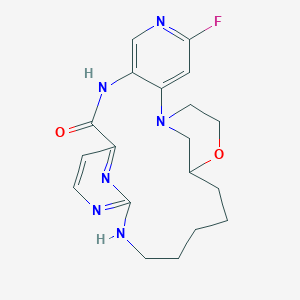 21-Fluoro-2,3,6,7,8,9,10,11-octahydro-1,5-methano-12,16-nitrilo-5H-pyrido[4,3-e][1,4,7,12,14]oxatetraazacycloeicosin-17(18H)-one