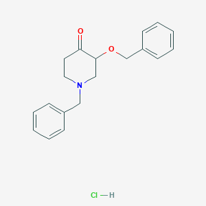 1-Benzyl-3-(benzyloxy)piperidin-4-one hydrochloride