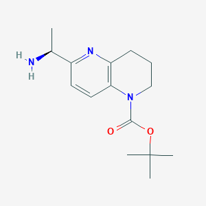 tert-Butyl (S)-6-(1-aminoethyl)-3,4-dihydro-1,5-naphthyridine-1(2H)-carboxylate