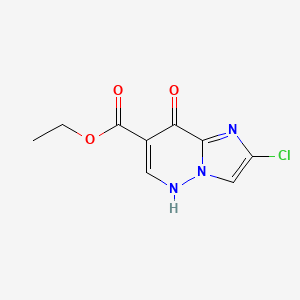 Ethyl 2-chloro-8-hydroxyimidazo[1,2-b]pyridazine-7-carboxylate