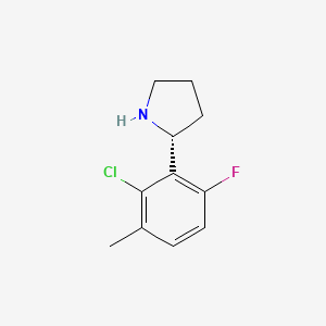 (R)-2-(2-Chloro-6-fluoro-3-methylphenyl)pyrrolidine