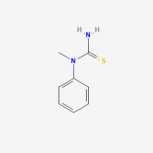 molecular formula C8H10N2S B1299000 1-甲基-1-苯基硫脲 CAS No. 4104-75-0