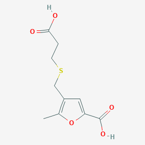 4-(((2-Carboxyethyl)thio)methyl)-5-methylfuran-2-carboxylicacid