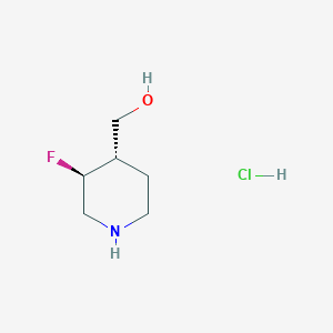 ((3S,4S)-3-Fluoropiperidin-4-yl)methanol hydrochloride