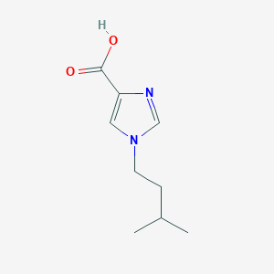 molecular formula C9H14N2O2 B12990025 1-isopentyl-1H-imidazole-4-carboxylic acid 