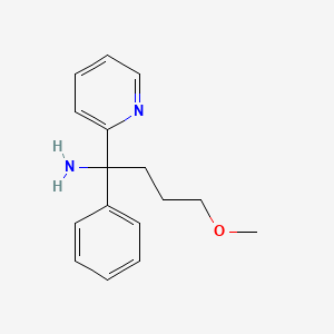 4-Methoxy-1-phenyl-1-(pyridin-2-yl)butan-1-amine