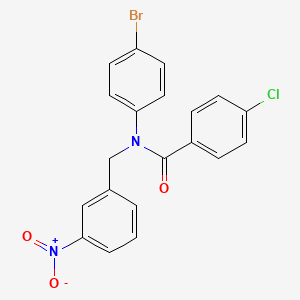 N-(4-Bromophenyl)-4-chloro-N-(3-nitrobenzyl)benzamide