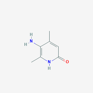 molecular formula C7H10N2O B12990046 5-Amino-4,6-dimethylpyridin-2(1H)-one 