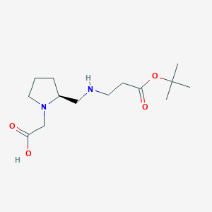 (S)-2-(2-(((3-(tert-Butoxy)-3-oxopropyl)amino)methyl)pyrrolidin-1-yl)aceticacid