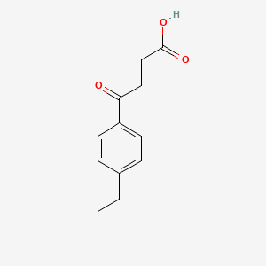 molecular formula C13H16O3 B1299006 4-Oxo-4-(4-propylphenyl)butanoic acid CAS No. 57821-78-0