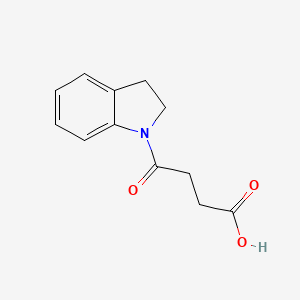 molecular formula C12H13NO3 B1299008 4-(2,3-Dihydro-indol-1-yl)-4-oxo-butyric acid CAS No. 105105-00-8