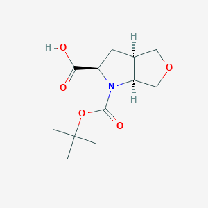 (2R,3AR,6aS)-1-(tert-butoxycarbonyl)hexahydro-1H-furo[3,4-b]pyrrole-2-carboxylic acid