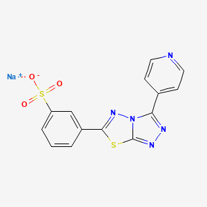 Sodium 3-(3-(pyridin-4-yl)-[1,2,4]triazolo[3,4-b][1,3,4]thiadiazol-6-yl)benzenesulfonate