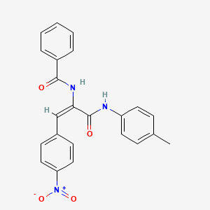 N-[2-(4-Nitro-phenyl)-1-p-tolylcarbamoyl-vinyl]-benzamide