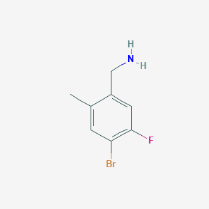 (4-Bromo-5-fluoro-2-methylphenyl)methanamine