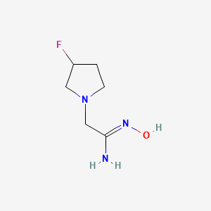 2-(3-Fluoropyrrolidin-1-yl)-N-hydroxyacetimidamide