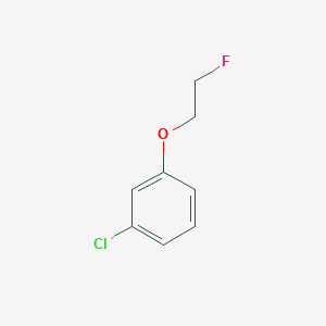 molecular formula C8H8ClFO B12990154 1-Chloro-3-(2-fluoroethoxy)benzene 