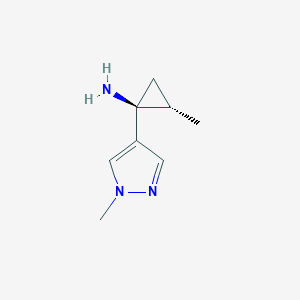 (1S,2S)-2-Methyl-1-(1-methyl-1H-pyrazol-4-yl)cyclopropan-1-amine