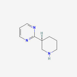 molecular formula C9H13N3 B12990190 (S)-2-(Piperidin-3-yl)pyrimidine 