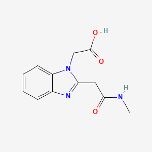 molecular formula C12H13N3O3 B1299021 (2-甲基氨基甲酰甲基-苯并咪唑-1-基)-乙酸 CAS No. 436087-05-7