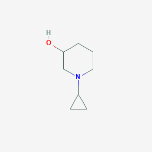 molecular formula C8H15NO B12990227 1-Cyclopropylpiperidin-3-OL 