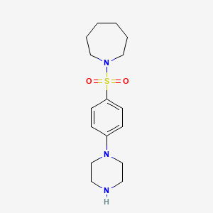 1-((4-(Piperazin-1-yl)phenyl)sulfonyl)azepane