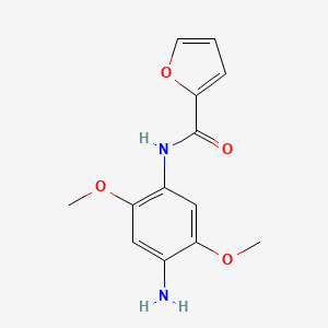molecular formula C13H14N2O4 B1299024 N-(4-amino-2,5-dimethoxyphenyl)furan-2-carboxamide CAS No. 462067-17-0