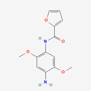 molecular formula C13H14N2O4 B1299024 N-(4-氨基-2,5-二甲氧基苯基)呋喃-2-甲酰胺 CAS No. 462067-17-0