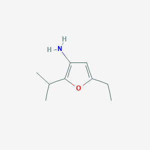 5-Ethyl-2-isopropylfuran-3-amine