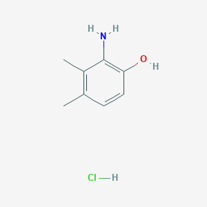 molecular formula C8H12ClNO B12990250 2-Amino-3,4-dimethylphenol hydrochloride 