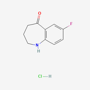 7-Fluoro-1,2,3,4-tetrahydro-5H-benzo[b]azepin-5-one hydrochloride