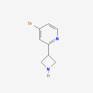 molecular formula C8H9BrN2 B12990288 2-(Azetidin-3-yl)-4-bromopyridine 