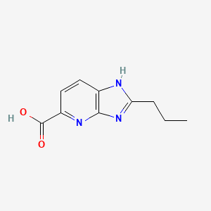 molecular formula C10H11N3O2 B12990297 2-Propyl-3H-imidazo[4,5-b]pyridine-5-carboxylic acid 