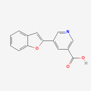 5-(Benzofuran-2-yl)nicotinic acid