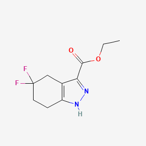 Ethyl 5,5-difluoro-4,5,6,7-tetrahydro-1H-indazole-3-carboxylate