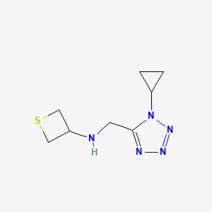 N-((1-Cyclopropyl-1H-tetrazol-5-yl)methyl)thietan-3-amine