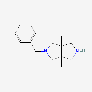 molecular formula C15H22N2 B12990360 2-Benzyl-3a,6a-dimethyloctahydropyrrolo[3,4-c]pyrrole 