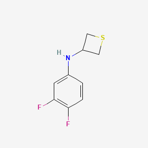 molecular formula C9H9F2NS B12990364 N-(3,4-Difluorophenyl)thietan-3-amine 