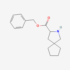 molecular formula C16H21NO2 B12990367 Benzyl 2-azaspiro[4.4]nonane-3-carboxylate 