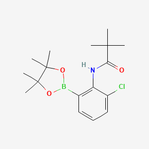 N-(2-Chloro-6-(4,4,5,5-tetramethyl-1,3,2-dioxaborolan-2-yl)phenyl)pivalamide