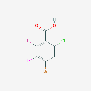 4-Bromo-6-chloro-2-fluoro-3-iodobenzoic acid