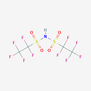 molecular formula C4HF10NO4S2 B129904 Ethanesulfonamide, 1,1,2,2,2-pentafluoro-N-((pentafluoroethyl)sulfonyl)- CAS No. 152894-10-5