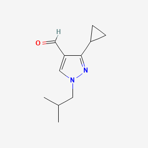 3-Cyclopropyl-1-isobutyl-1H-pyrazole-4-carbaldehyde