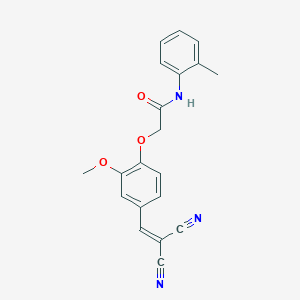 2-(4-(2,2-Dicyanovinyl)-2-methoxyphenoxy)-N-(o-tolyl)acetamide