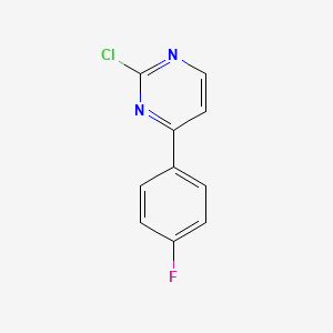 molecular formula C10H6ClFN2 B1299044 2-Chloro-4-(4-fluoro-phenyl)-pyrimidine CAS No. 85979-59-5