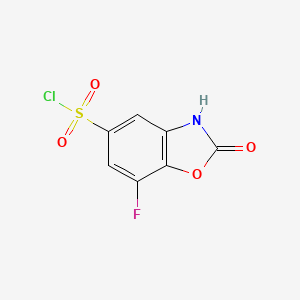 7-Fluoro-2-oxo-2,3-dihydrobenzo[d]oxazole-5-sulfonyl chloride