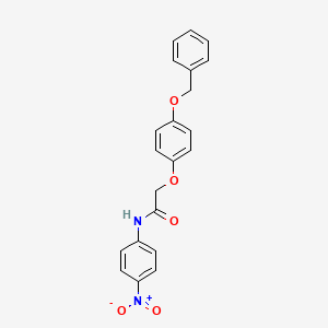 2-(4-(Benzyloxy)phenoxy)-N-(4-nitrophenyl)acetamide