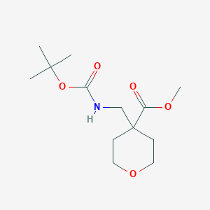 Methyl 4-(((tert-butoxycarbonyl)amino)methyl)tetrahydro-2H-pyran-4-carboxylate