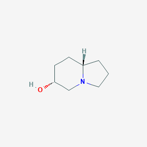 molecular formula C8H15NO B12990495 (6R,8AS)-octahydroindolizin-6-ol 