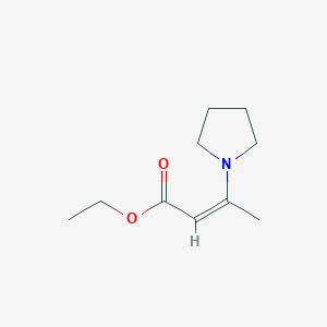 molecular formula C10H17NO2 B1299050 (Z)-Ethyl 3-(pyrrolidin-1-YL)but-2-enoate CAS No. 70526-06-6